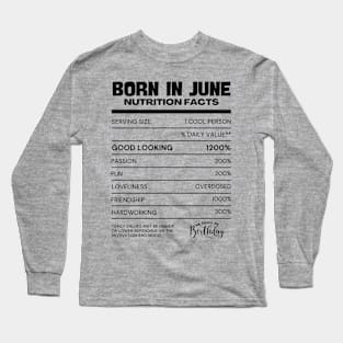 Born in june Long Sleeve T-Shirt